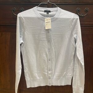 Jcrew light blue 100% cotton cardigan